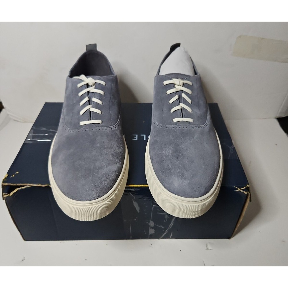 COLE HAAN Mens GRAND GrandSeries Sz 13 M Gray Casual Sneakers Shoes Suede